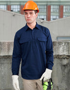 WT12 UNISEX COOL BREEZE CLOSED FRONT LS WORK SHIRT - WEARhouse