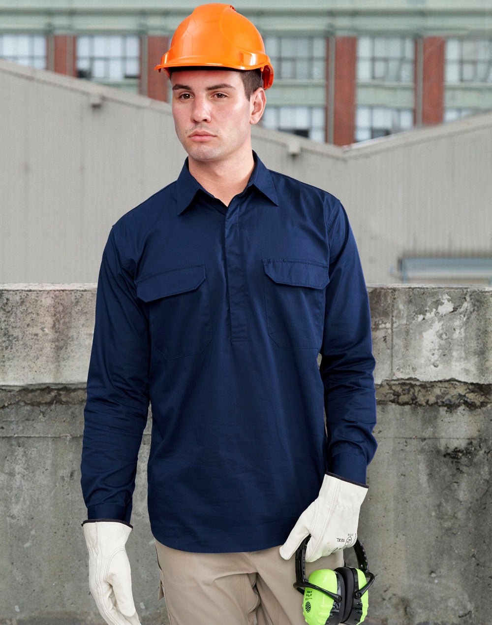 WT12 UNISEX COOL BREEZE CLOSED FRONT LS WORK SHIRT - WEARhouse